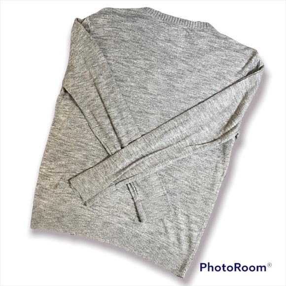 Hollister V-Neck Sweater - Mens L - Heather Gray - EUC - Picture 2 of 5